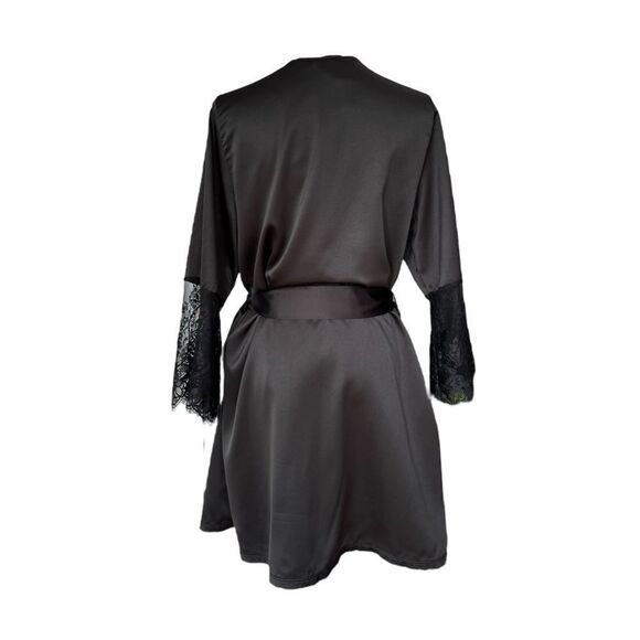 COQUETTE NWT belted kimono w lace sleeves OSFM - Picture 5 of 8